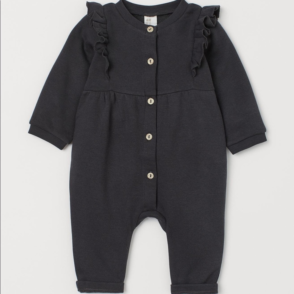 H&M Ruffle Trimmed Romper 9-12 Months
